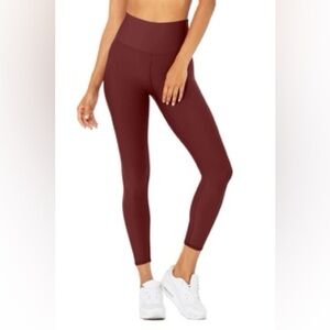 7/8 High Waist Airlift Legging - Cranberry